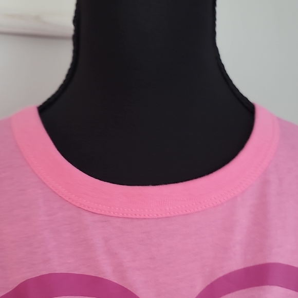 Hello Kitty Pink Short Sleeve Tee Heart Graphic - Picture 6 of 8